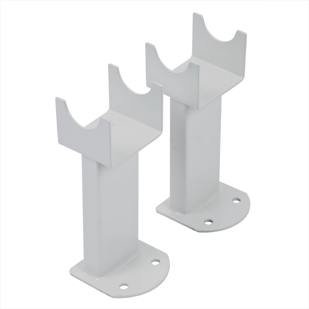 Milano - White Floor-Mounting Feet for Aruba, Capri & Java Designer Radiators
