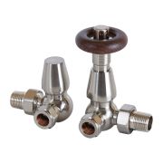 Milano Windsor - Traditional Thermostatic Corner Radiator Valves - Choice of Finish