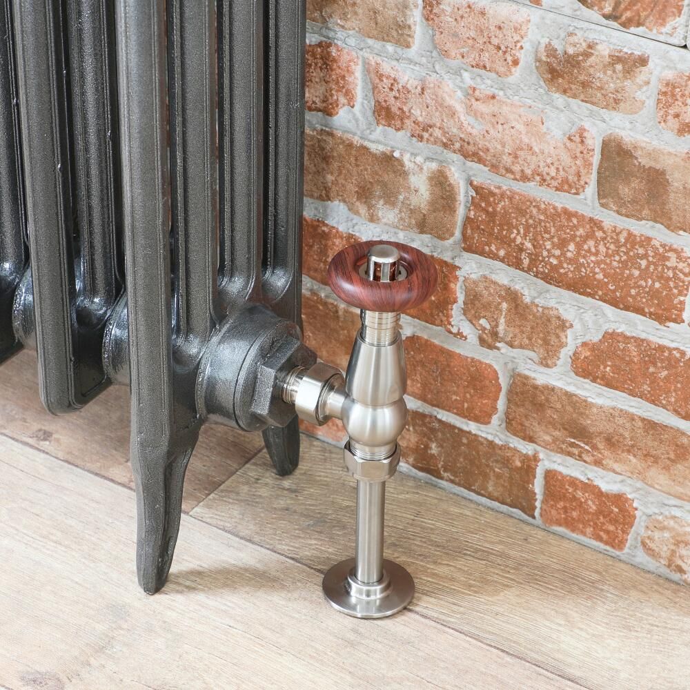 Pewter Radiator Column Milano Alice - Classic Cast Iron Column Radiator - 660mm Tall - Dark ...