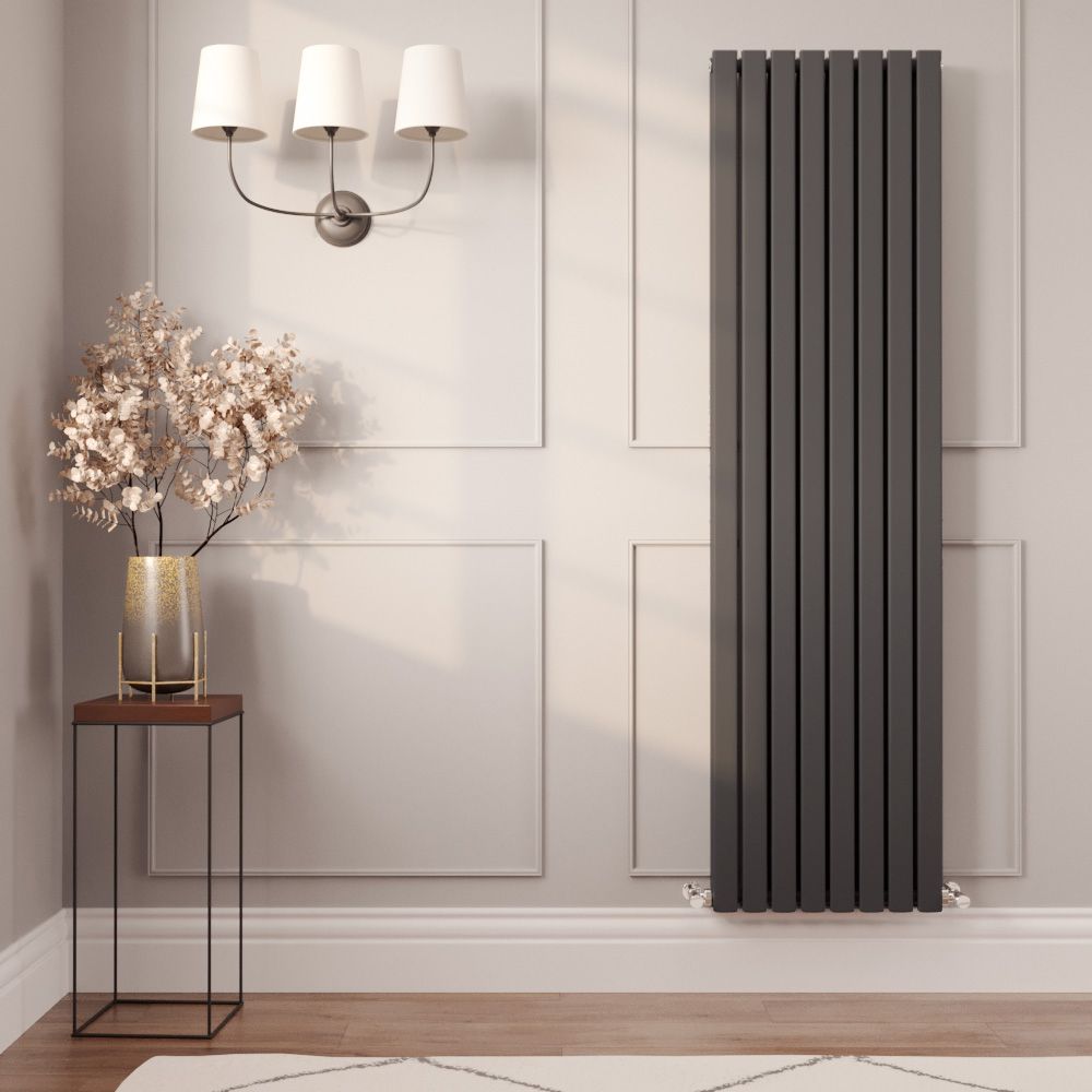 Designer Radiator Double Panel Anthracite Radiator Milano Capri