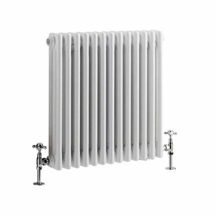 Milano Windsor - White Traditional Horizontal Triple Column Radiator - Choice of Size