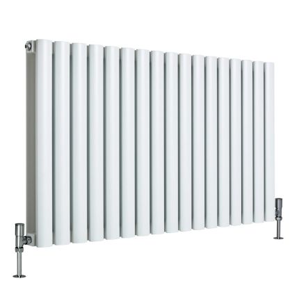 Milano Aruba Ayre - Aluminium Horizontal Designer Radiator (Double Panel) - 600mm Tall - Choice Of Finish and Width