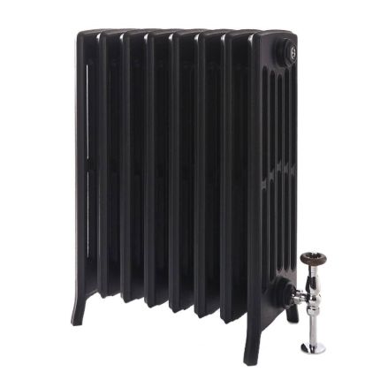 Milano Isabel - Cast Iron Radiator - 660mm Tall - Slate Black - Multiple Sizes Available
