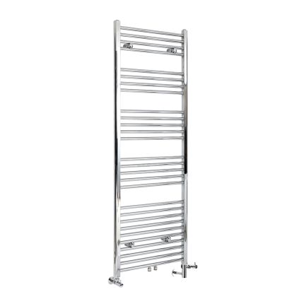 Milano Neva - Chrome Dual Fuel Heated Towel Rail 1600mm x 500mm