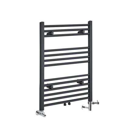 Milano Neva - Anthracite Dual Fuel Heated Towel Rail 803mm x 500mm