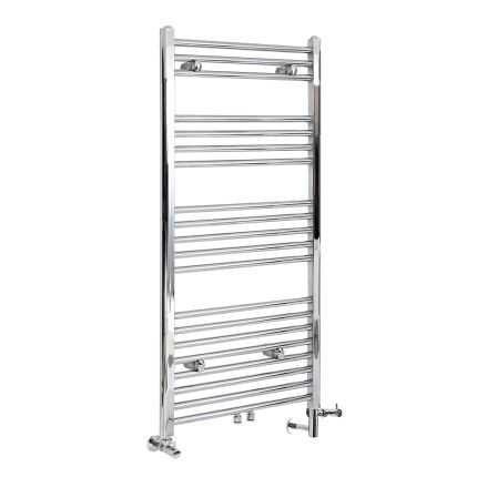Milano Neva - Chrome Dual Fuel Heated Towel Rail 1188mm x 600mm