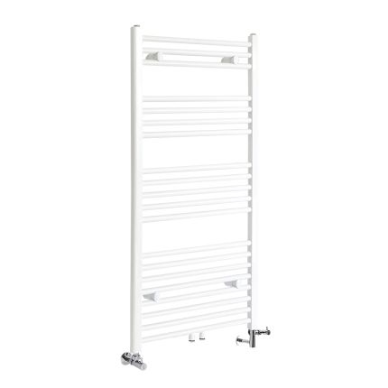 Milano Neva - White Dual Fuel Heated Towel Rail 1188mm x 600mm