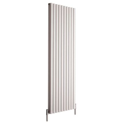 Milano Aruba Ayre - Aluminium White Vertical Designer Radiator 1800mm x 590mm (Double Panel)