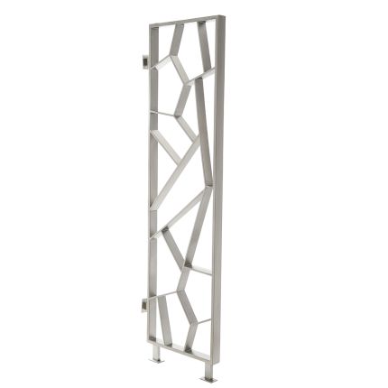 Milano Tria - Satin Polished Vertical Designer Radiator - 1900mm x 550mm