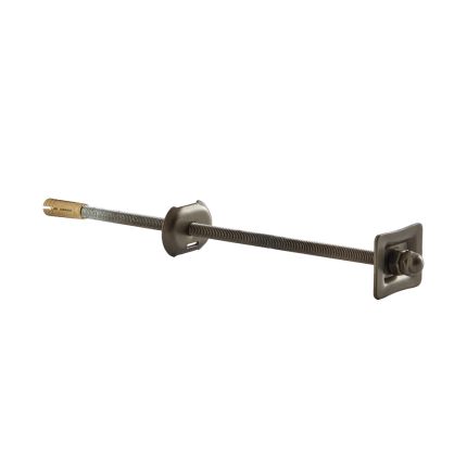 Milano - Cast Iron Radiator Straight Wall Stay - Classic Brass