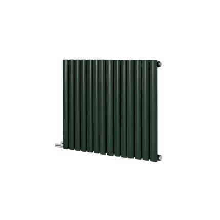 Milano x ECOSO Aruba Electric - Evergreen Horizontal Designer Radiator - 635mm Tall - Choice of Size, Thermostat and Cable Cover