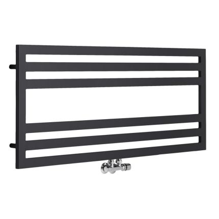 Lazzarini Way - Urbino - Anthracite Designer Heated Towel Rail - 500mm x 1200mm