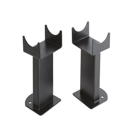 Milano Alpha - Black Floor-Mounting Feet for Alpha Flat Panel Designer Radiators