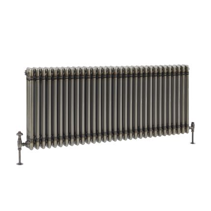 Milano Windsor - Lacquered Raw Metal Traditional Horizontal Triple Column Radiator - Choice of Size