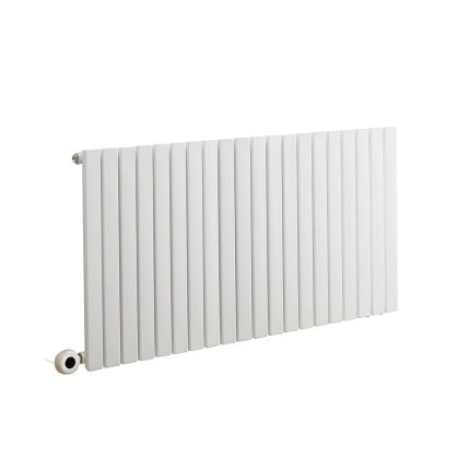 Milano x ECOSO Capri Electric - White Flat Panel Horizontal Designer Radiator - 635mm x 1180mm (Single Panel) - with Wi-Fi Thermostatic Heating Element