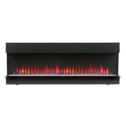 ECOSO Luxe -  Modern Black Electric Media Wall Fire - Choice of Size and Fuel Bed