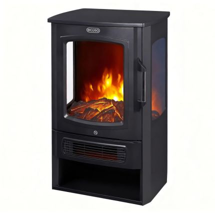 ECOSO Firenze - Modern Black Electric Stove