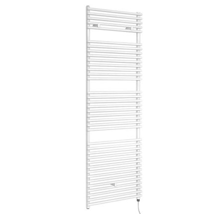 Milano x ECOSO Arno - Electric White Bar on Bar Heated Towel Rail - Choice of Size and Heating Element