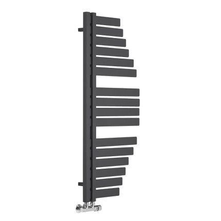 Lazzarini Way - Spinnaker - Anthracite Designer Heated Towel Rail - 1100mm x 483mm