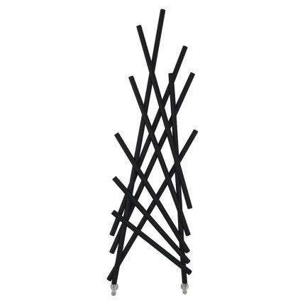 Lazzarini Way - Shanghai - Matt Black Designer Radiator - 1734mm x 567mm