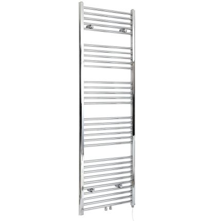 Milano x ECOSO Neva - Electric Chrome Heated Towel Rail - Choice of Size and Heating Element