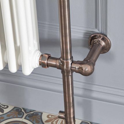 Milano - Traditional Brushed Bronze Heating Element Cable Masking Cover