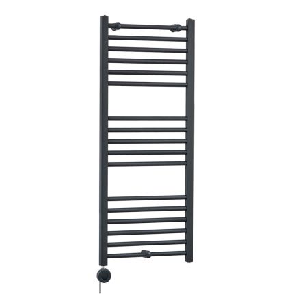 Milano x ECOSO Artle Electric - Curved Anthracite Heated Towel Rail - Choice of Size and Element