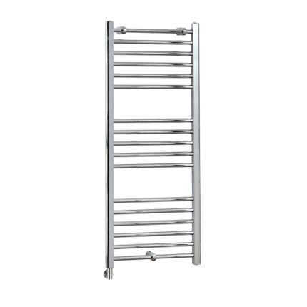 Milano x ECOSO Kent Electric - Curved Chrome Heated Towel Rail - Choice of Size and Element