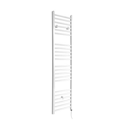 Milano Ive Electric - Straight White Heated Towel Rail 1600mm x 400mm