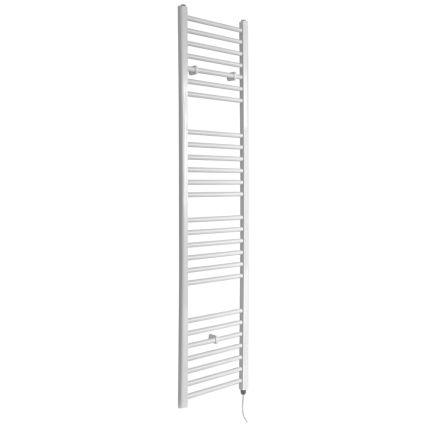 Milano Ive Electric - Straight White Heated Towel Rail 1800mm x 400mm