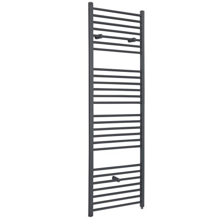 Milano Artle Electric - Straight Anthracite Heated Towel Rail 1800mm x 500mm