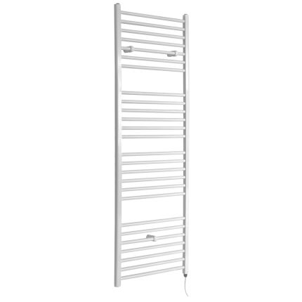 Milano Ive Electric - Straight White Heated Towel Rail 1800mm x 600mm