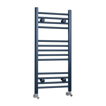 Milano Ive - Regal Blue Straight Heated Towel Rail - Choice of Size