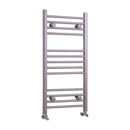 Milano Ive - Dahlia Purple Straight Heated Towel Rail - Choice of Size