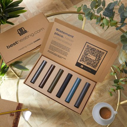 Milano - Coloured Radiator Sample Box - A Selection of Textured Finishes