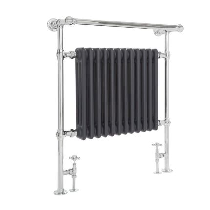 Milano Elizabeth - Anthracite and Chrome Traditional Heated Towel Rail - Choice of Size