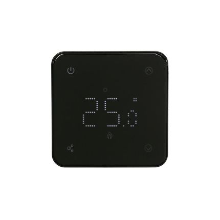 Milano Connect - Backlit Wi-Fi Thermostat for Electric Heating - Black