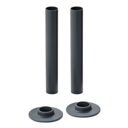 Milano - Anthracite Radiator Pipe Sleeves (Pair)