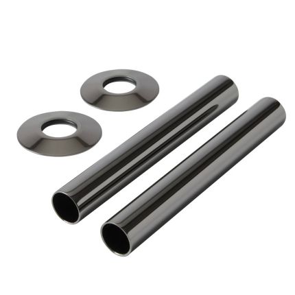 Milano - Black Nickel Radiator Pipe Sleeves (Pair)