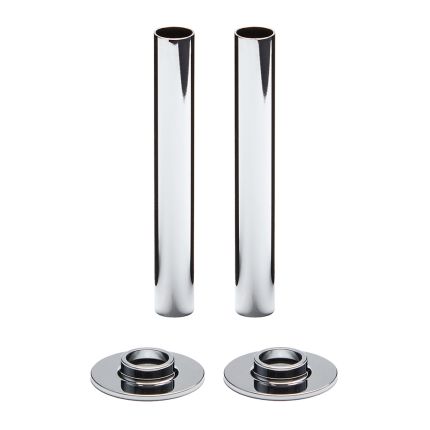 Milano - Chrome Radiator Pipe Sleeves (Pair)