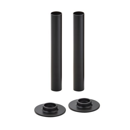 Milano - Black Radiator Pipe Sleeves (Pair)