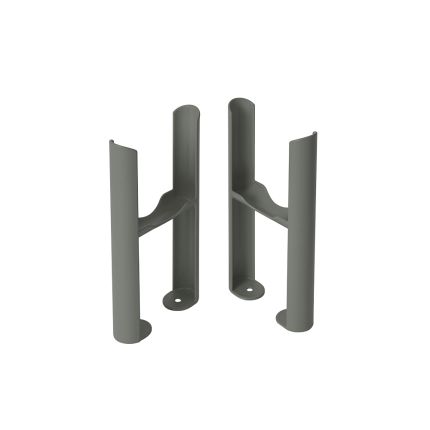 Milano Windsor - Traditional 3 Column Radiator Feet - Choice of Grey Finishes