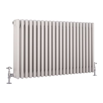 Milano Windsor - White Traditional Horizontal Four Column Radiator - Choice of Size