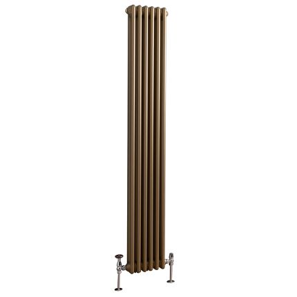 Milano Windsor - Vertical Traditional Double Column Radiator - Choice of Metallic Colours and Sizes