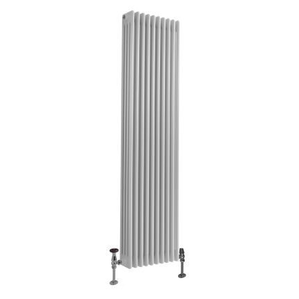 Milano Windsor - White Traditional 1800mm Vertical Four Column Radiator - Choice of Size