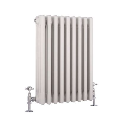 Milano Windsor - White Traditional Horizontal Four Column Radiator - 600mm x 425mm