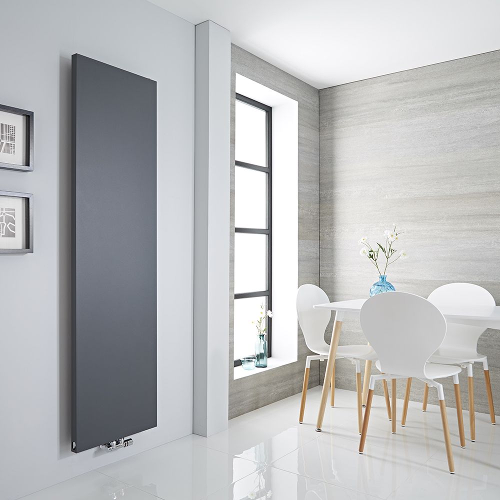 Milano Riso - Flat Panel 1800mm Vertical Designer Radiator (Single Panel) - Choice of Size and Finishes