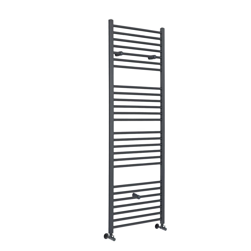 Milano Artle - Straight Anthracite Heated Towel Rail - Choice of Size