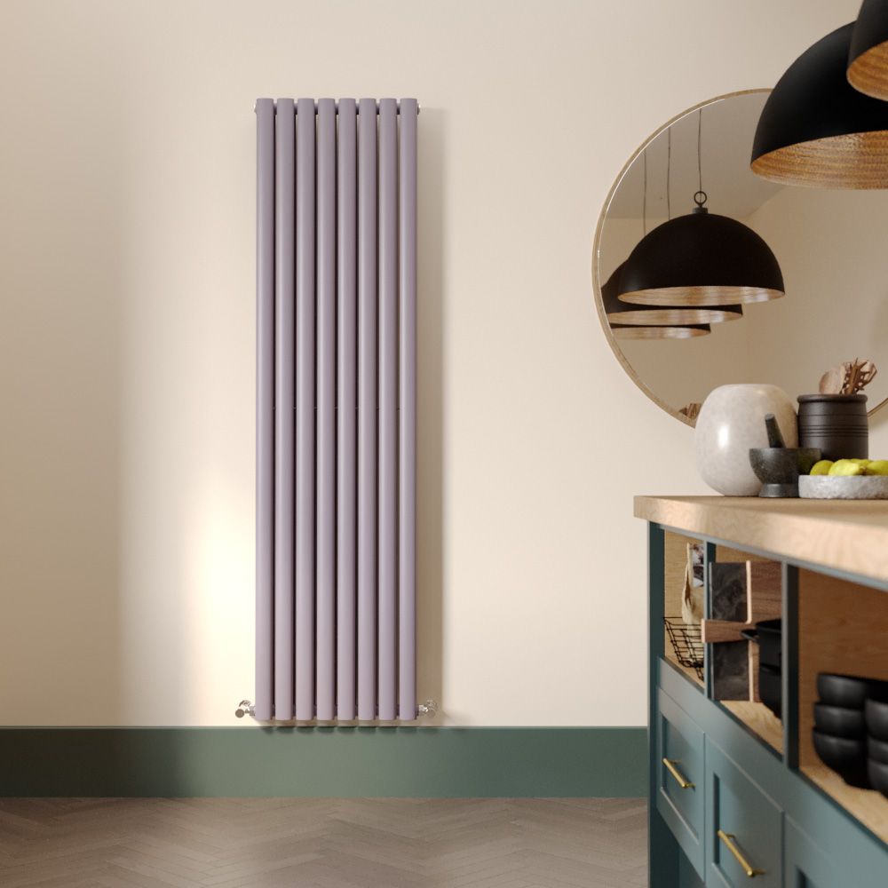 Milano Aruba - Dahlia Purple 1780mm Vertical Double Panel Designer Radiator - Various Sizes