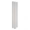 Milano Aruba Flow - White Double Panel Middle Connection Designer Vertical Radiator 1780mm x 472mm